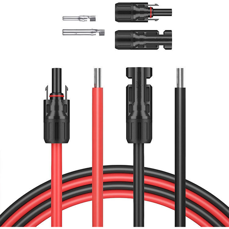 5 פֿיס 10AWG זונ ווירע איין סוף באַר איין סוף קאַנעקטער