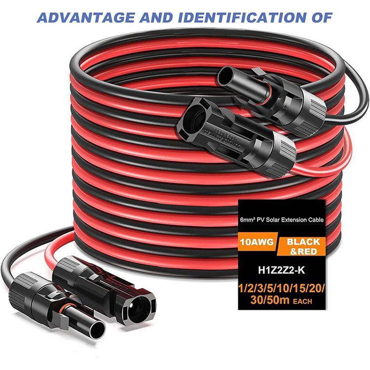 50 פֿיס 10AWG פאַרלענגערונג שנור פֿאַר ערד מאָונטעד פּוו סיסטעם